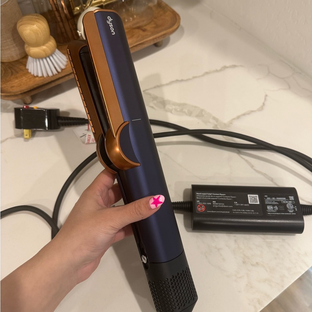 Dyson Airstrait in Prussian Blue and Rich Copper